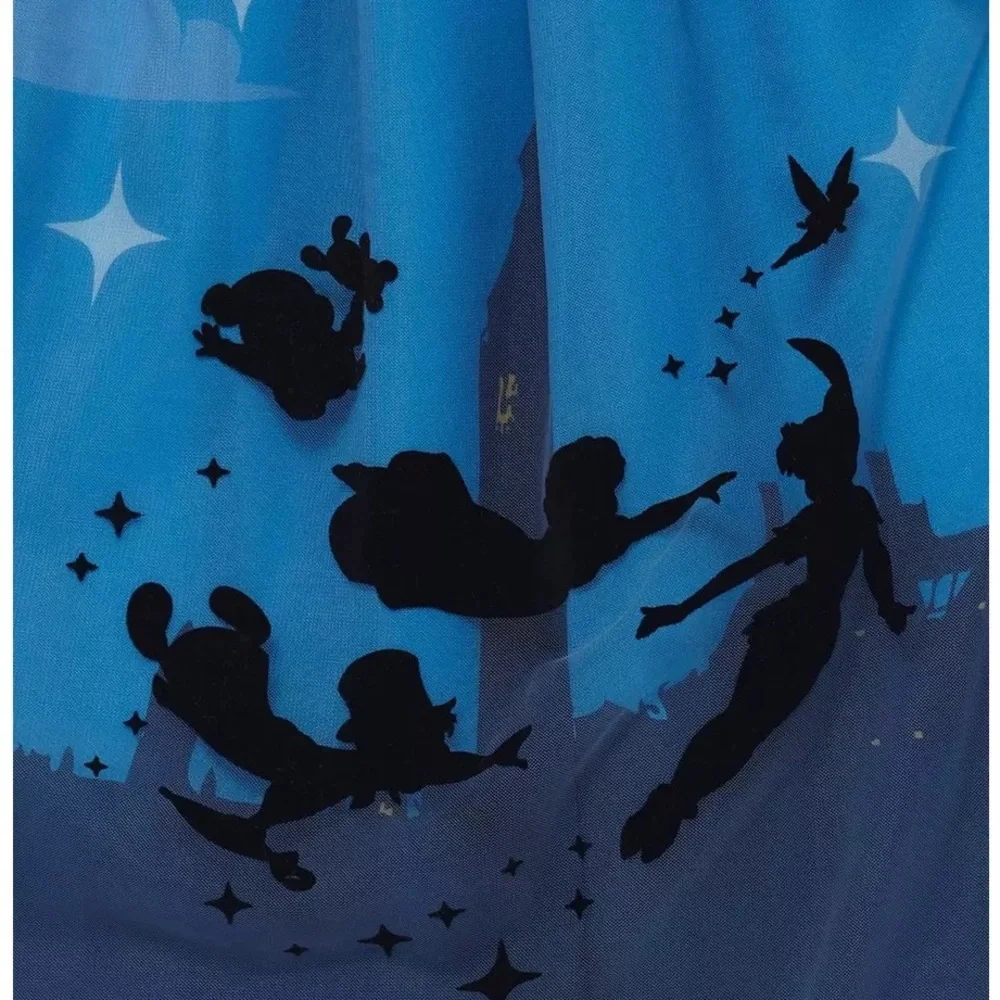 NWOT Disney Peter Pan Night Sky Lace-Up Skirt‎ Hot Topic